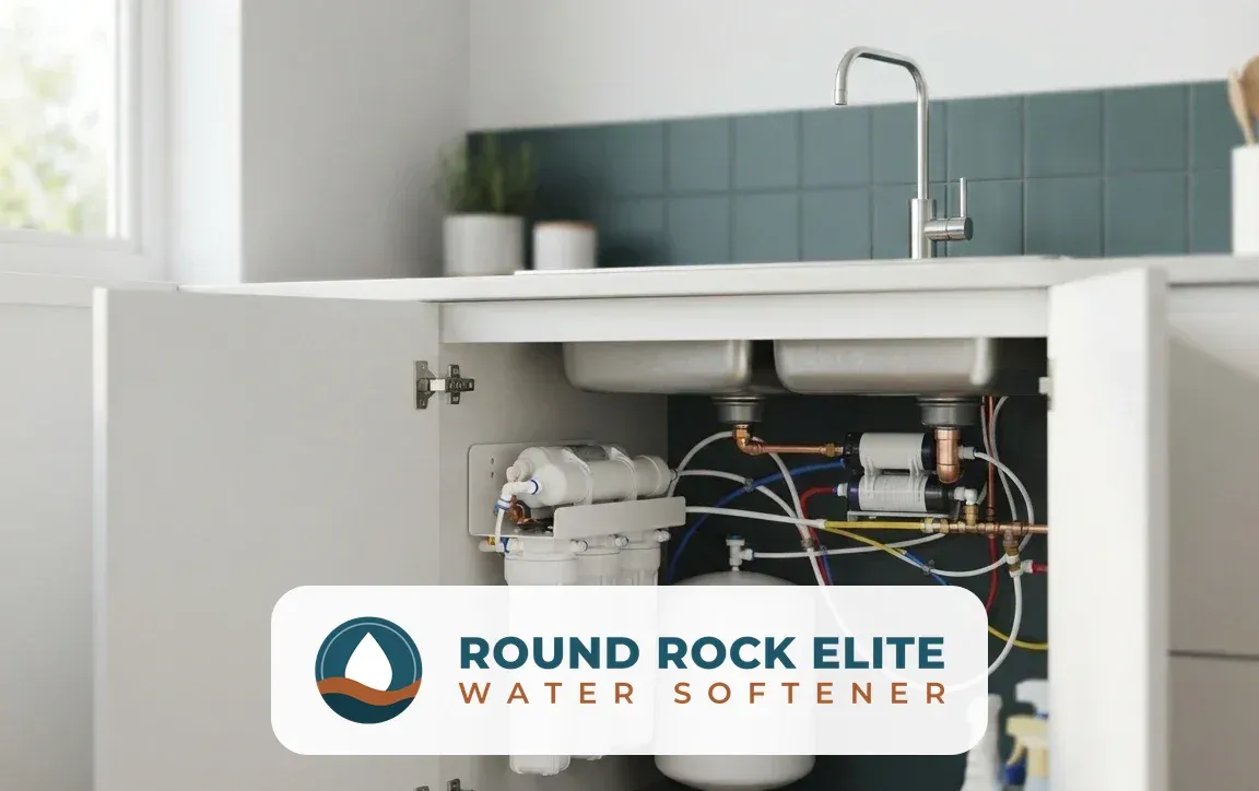 Reverse osmosis installation Round Rock TX under sink system